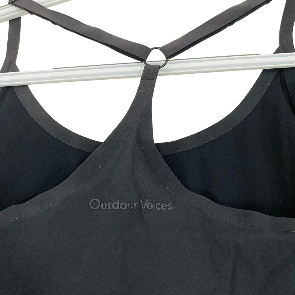 Outdoor Voices Black Exercise Dress Women Small Built-in Shorts Activewear Small